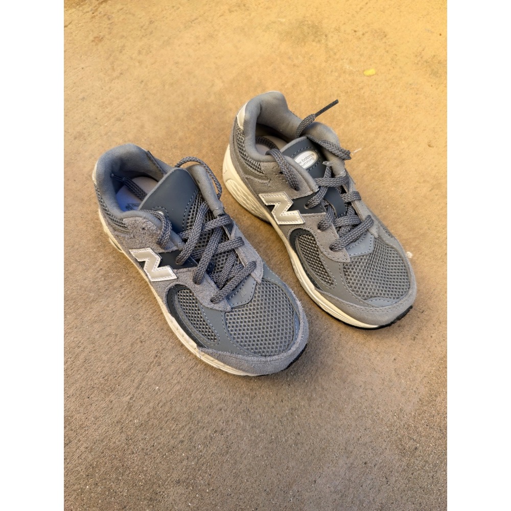 New Balance 2002R Grey Suede Mesh Kids Running Shoes PC2002ST Size 12